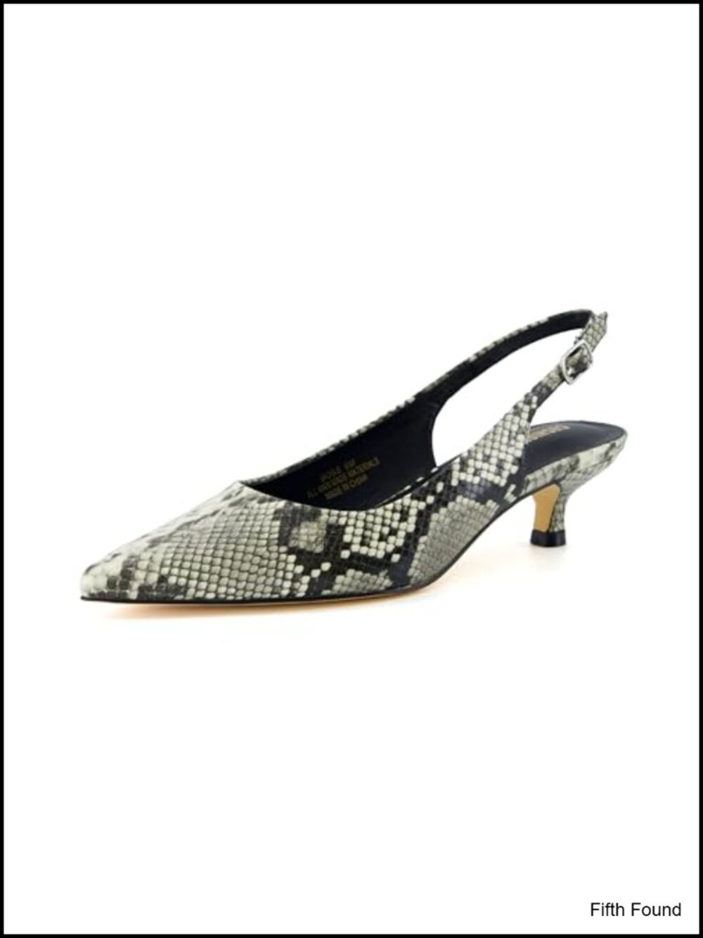 Kitten Heel Slingback Dress Pump with Memory Foam and Vegan Leather